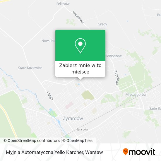 Mapa Myjnia Automatyczna Yello Karcher