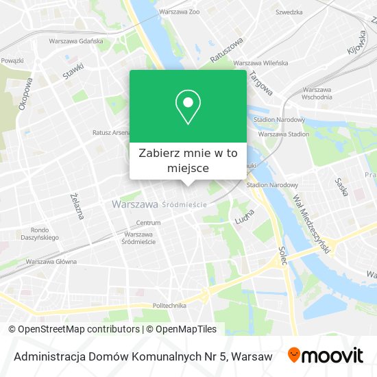 Mapa Administracja Domów Komunalnych Nr 5