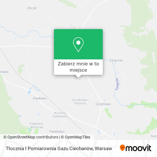 Mapa Tłocznia I Pomiarownia Gazu Ciechanów