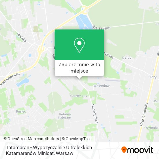 Mapa Tatamaran - Wypożyczalnie Ultralekkich Katamaranów Minicat