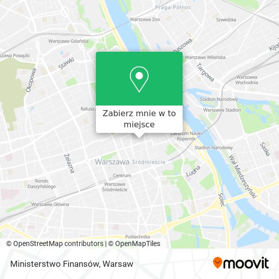 Mapa Ministerstwo Finansów