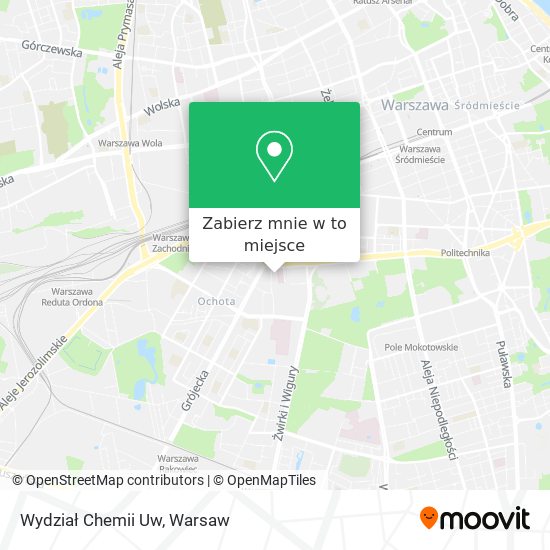 Mapa Wydział Chemii Uw