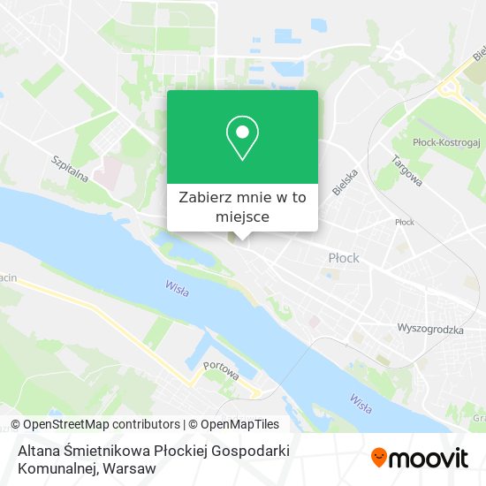 Mapa Altana Śmietnikowa Płockiej Gospodarki Komunalnej