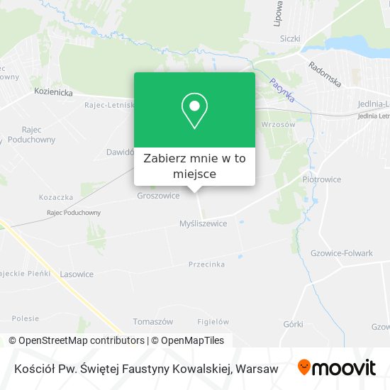 Mapa Kościół Pw. Świętej Faustyny Kowalskiej