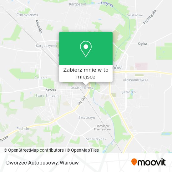 Mapa Dworzec Autobusowy