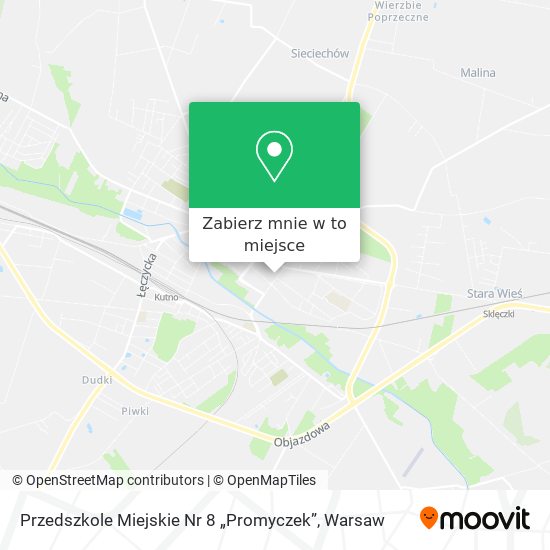 Mapa Przedszkole Miejskie Nr 8 „Promyczek”