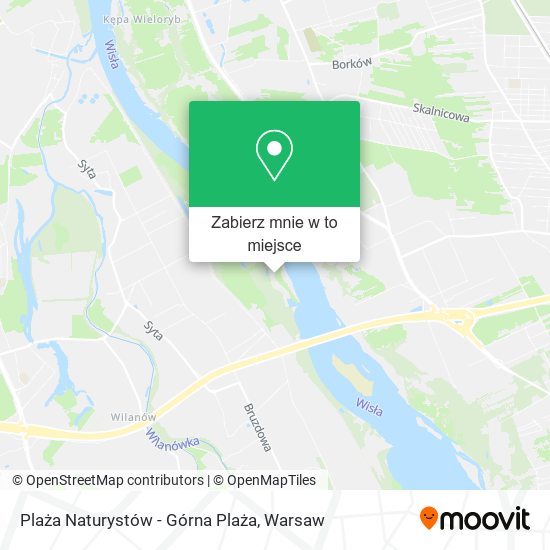 Mapa Plaża Naturystów - Górna Plaża