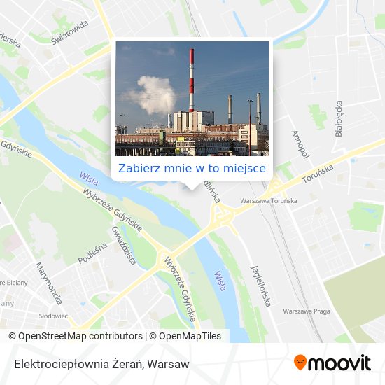 Mapa Elektrociepłownia Żerań