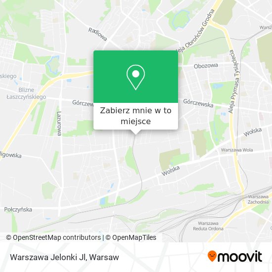 Mapa Warszawa Jelonki Jl