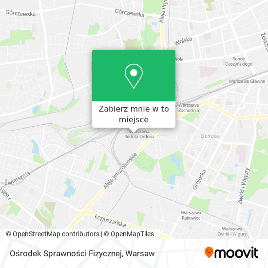 Mapa Ośrodek Sprawności Fizycznej