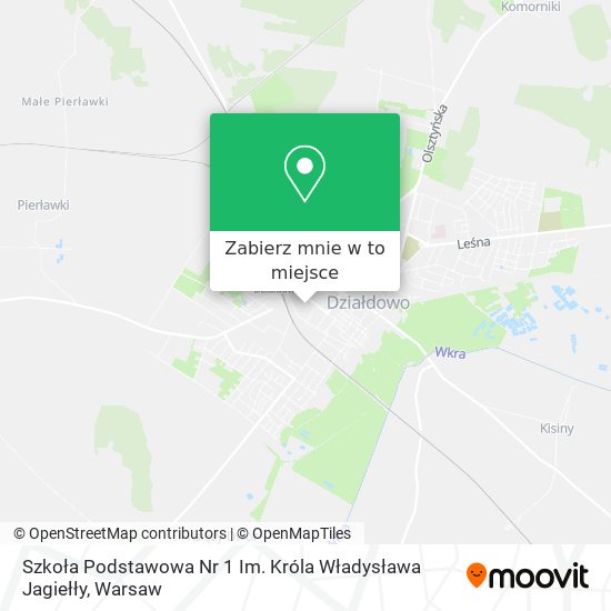 Mapa Szkoła Podstawowa Nr 1 Im. Króla Władysława Jagiełły