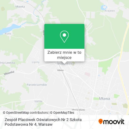 Mapa Zespół Placówek Oświatowych Nr 2 Szkoła Podstawowa Nr 4