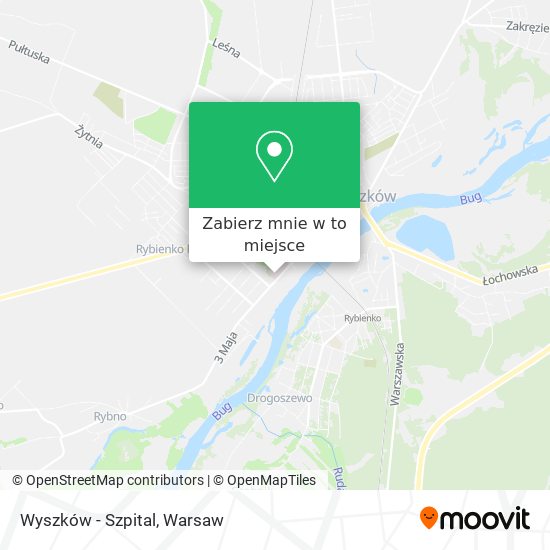 Mapa Wyszków - Szpital