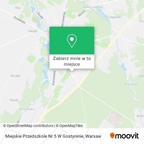 Mapa Miejskie Przedszkole Nr 5 W Gostyninie