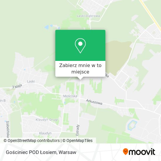 Mapa Gościniec POD Łosiem