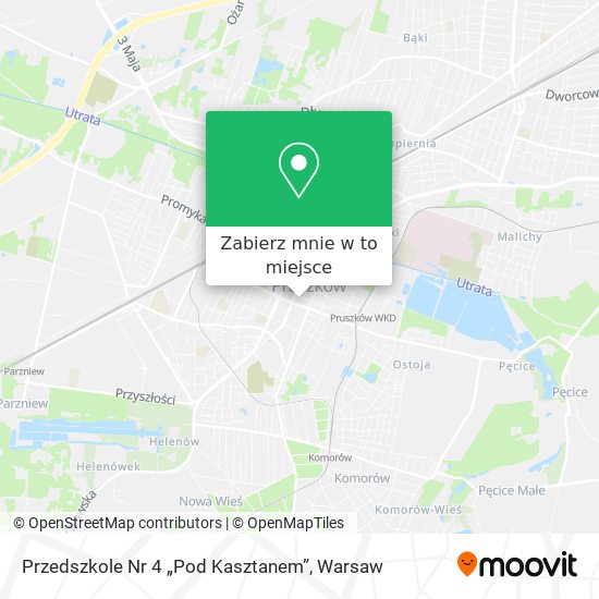 Mapa Przedszkole Nr 4 „Pod Kasztanem”