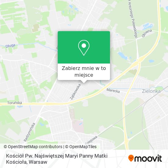 Mapa Kościół Pw. Najświętszej Maryi Panny Matki Kościoła