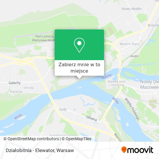 Mapa Działobitnia - Elewator