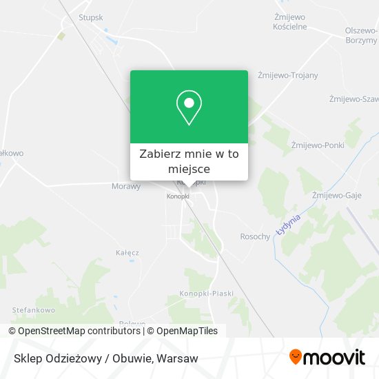 Mapa Sklep Odzieżowy / Obuwie