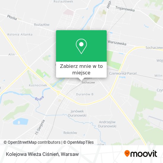 Mapa Kolejowa Wieża Ciśnień