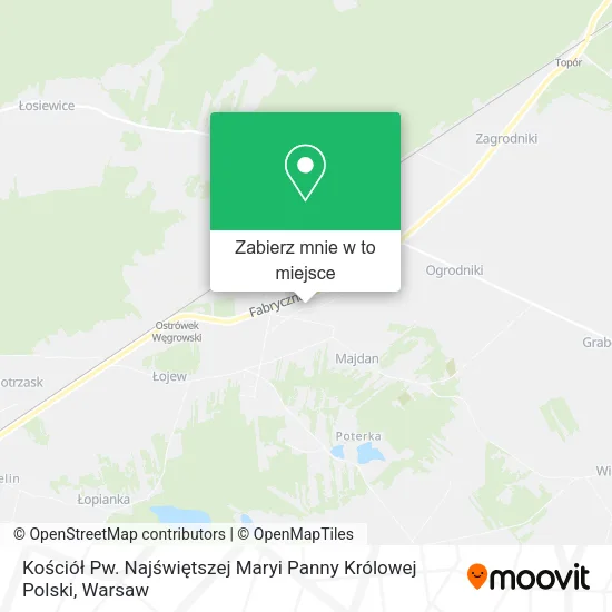 Mapa Kościół Pw. Najświętszej Maryi Panny Królowej Polski