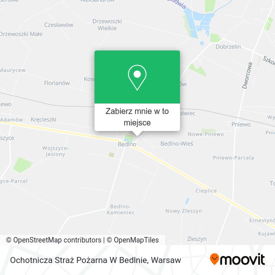 Mapa Ochotnicza Straż Pożarna W Bedlnie