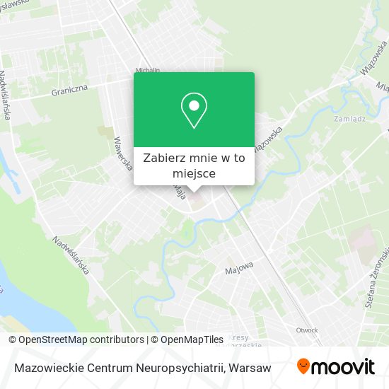 Mapa Mazowieckie Centrum Neuropsychiatrii