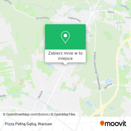 Mapa Pizza Pełną Gębą