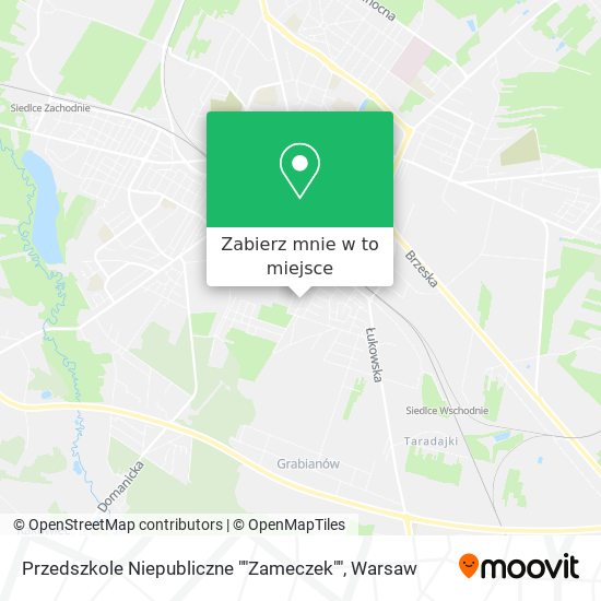 Mapa Przedszkole Niepubliczne ""Zameczek""