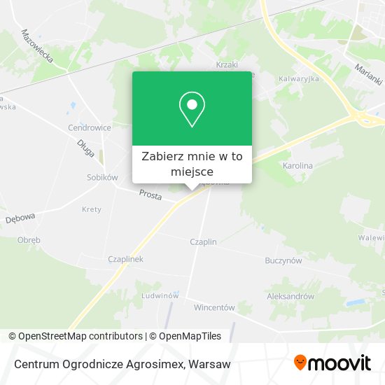 Mapa Centrum Ogrodnicze Agrosimex