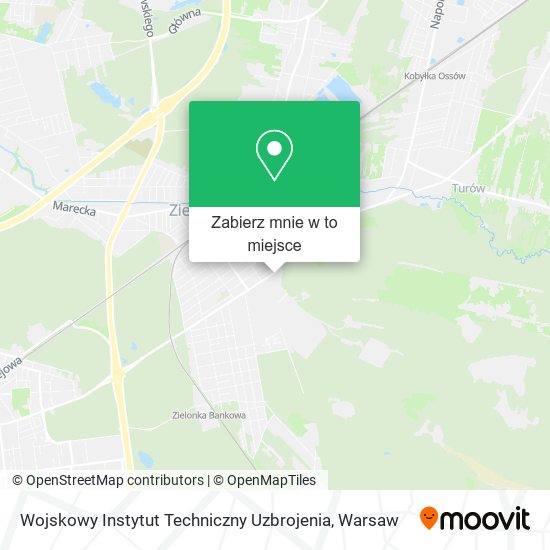 Mapa Wojskowy Instytut Techniczny Uzbrojenia