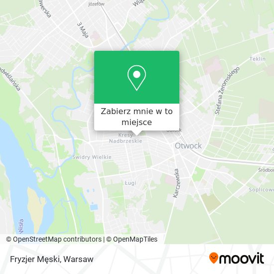 Mapa Fryzjer Męski