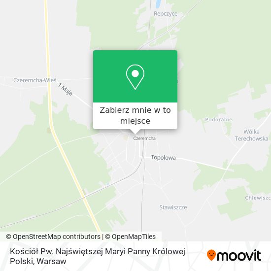 Mapa Kościół Pw. Najświętszej Maryi Panny Królowej Polski