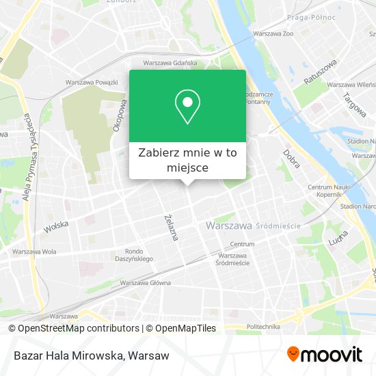 Mapa Bazar Hala Mirowska