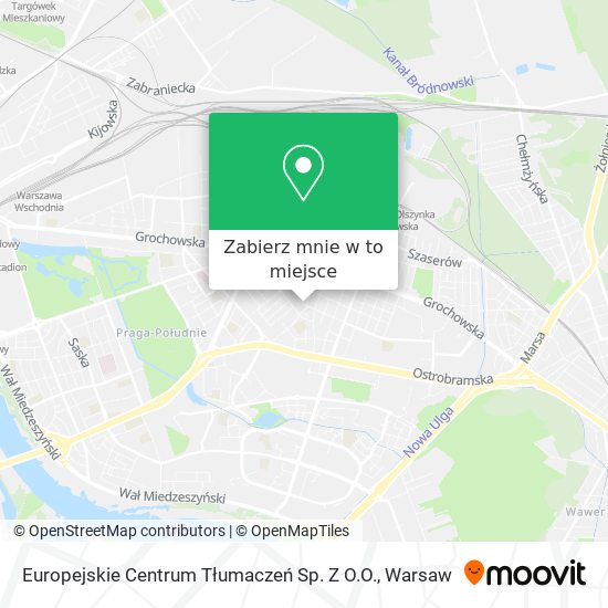 Mapa Europejskie Centrum Tłumaczeń Sp. Z O.O.