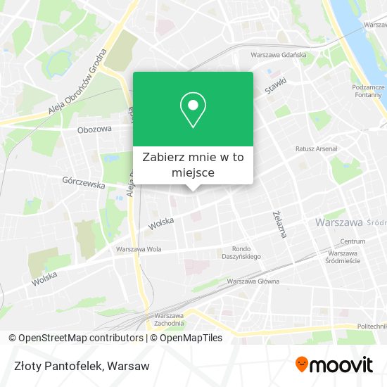 Mapa Złoty Pantofelek