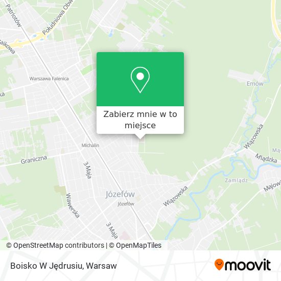 Mapa Boisko W Jędrusiu