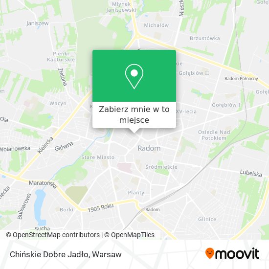 Mapa Chińskie Dobre Jadło