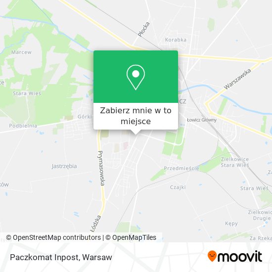 Mapa Paczkomat Inpost