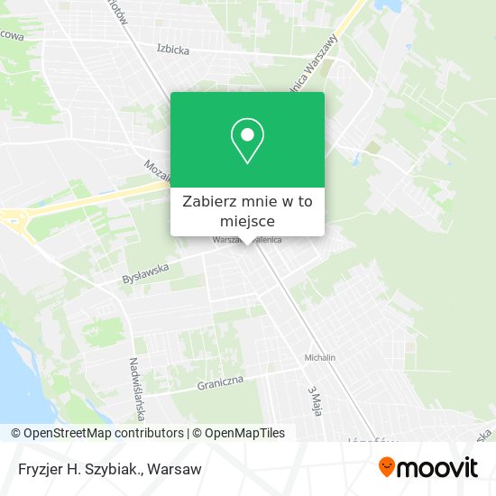 Mapa Fryzjer H. Szybiak.