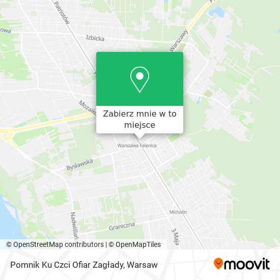 Mapa Pomnik Ku Czci Ofiar Zagłady