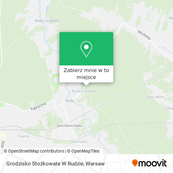 Mapa Grodzisko Stożkowate W Rudzie