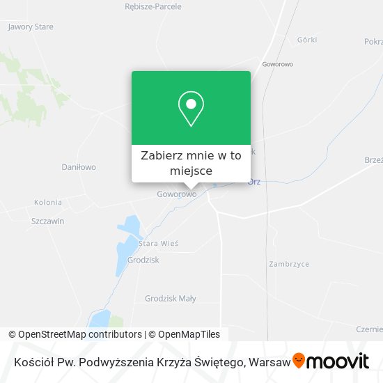 Mapa Kościół Pw. Podwyższenia Krzyża Świętego