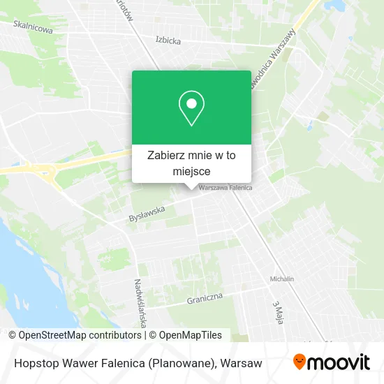 Mapa Hopstop Wawer Falenica (Planowane)