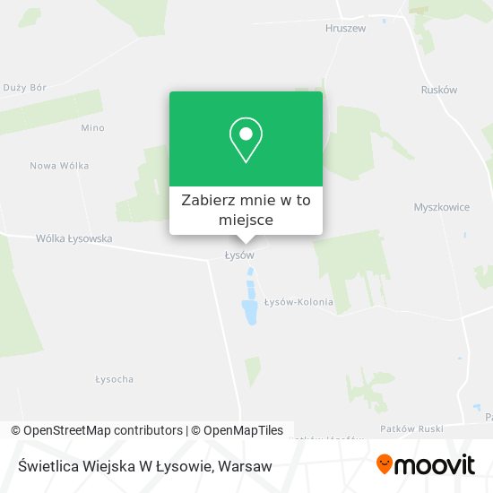 Mapa Świetlica Wiejska W Łysowie