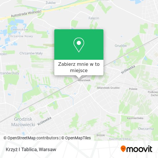 Mapa Krzyż I Tablica