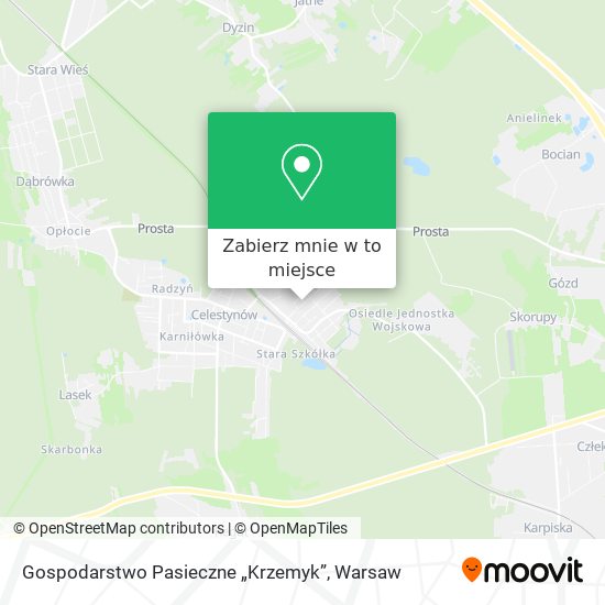 Mapa Gospodarstwo Pasieczne „Krzemyk”