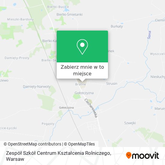 Mapa Zespół Szkół Centrum Kształcenia Rolniczego