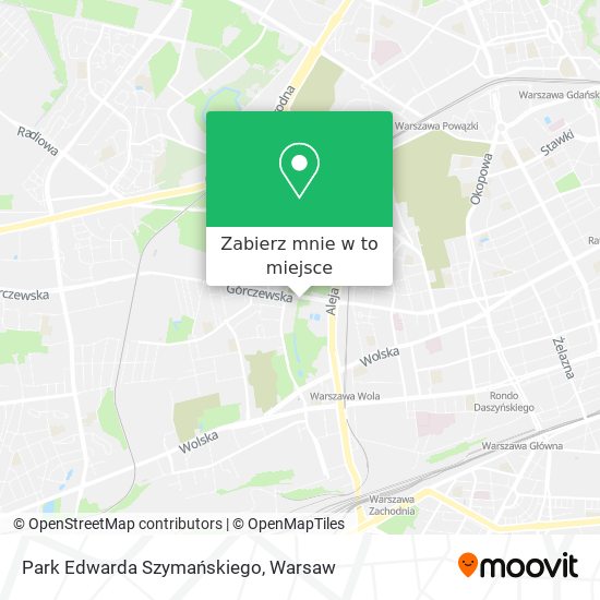 Mapa Park Edwarda Szymańskiego