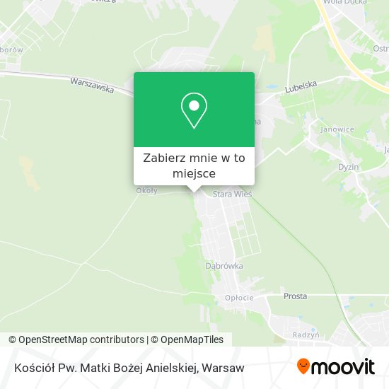 Mapa Kościół Pw. Matki Bożej Anielskiej